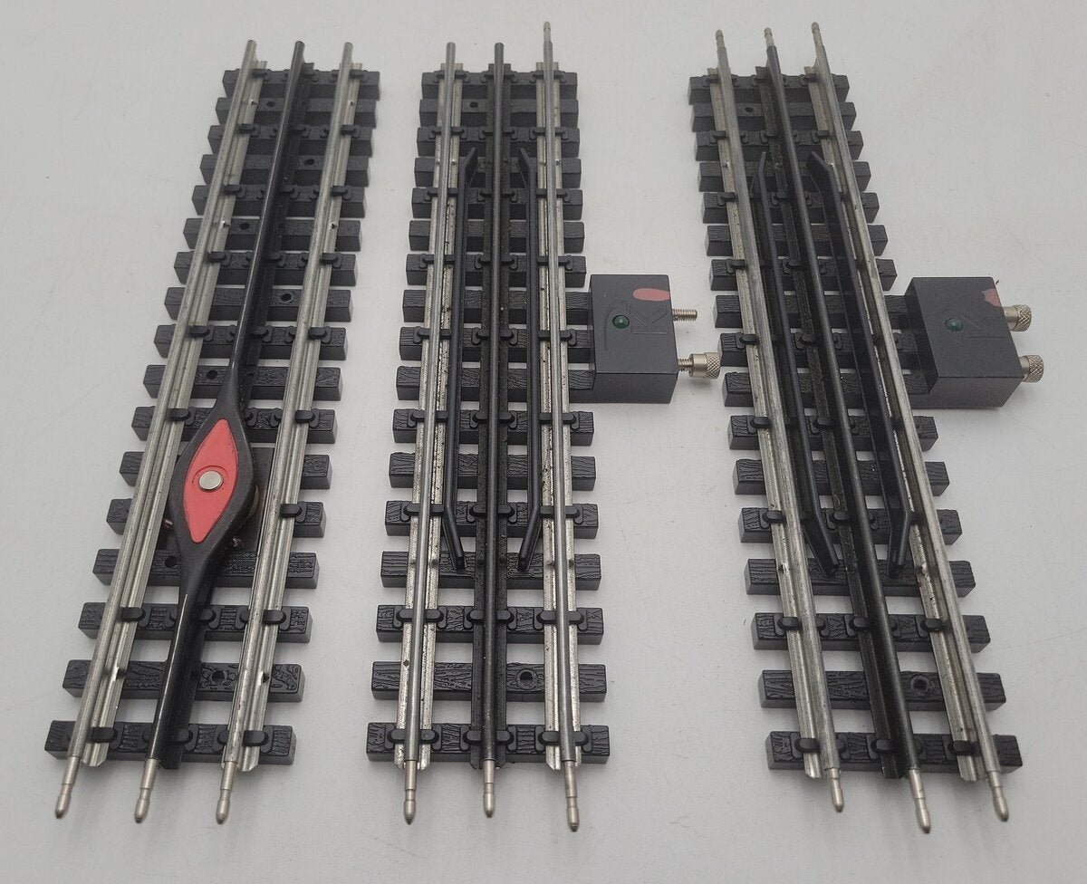 K-Line O Gauge Assorted Shadow Rail Functioning Track Sections [3] VG