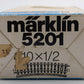 Marklin 5201 HO Scale Curved Track Sections (Box of 10) VG/Box