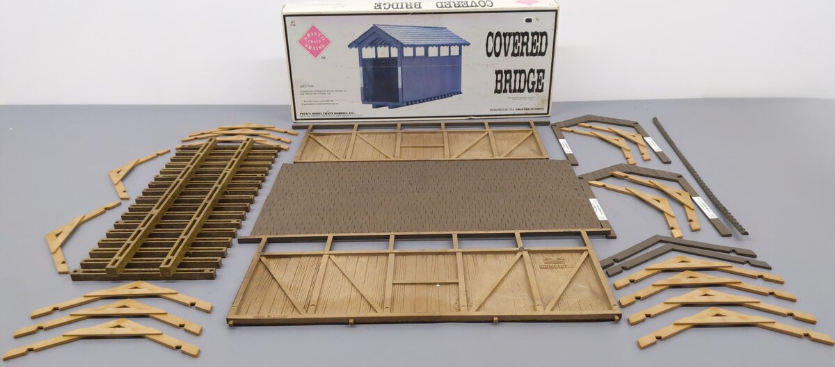 Aristo-Craft 7101 G Scale Covered Bridge Kit EX/Box