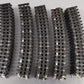 K-Line O Gauge Super K 14" Curved Track Sections (25) VG