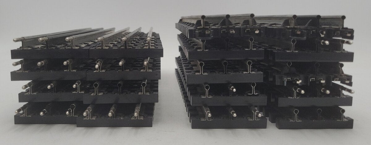 K-Line O Gauge Assorted Supersnap & Super K 10" Straight Track Sections [18] VG