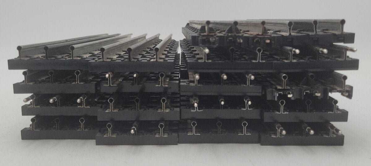 K-Line O Gauge Assorted Supersnap & Super K 10" Straight Track Sections [18] VG