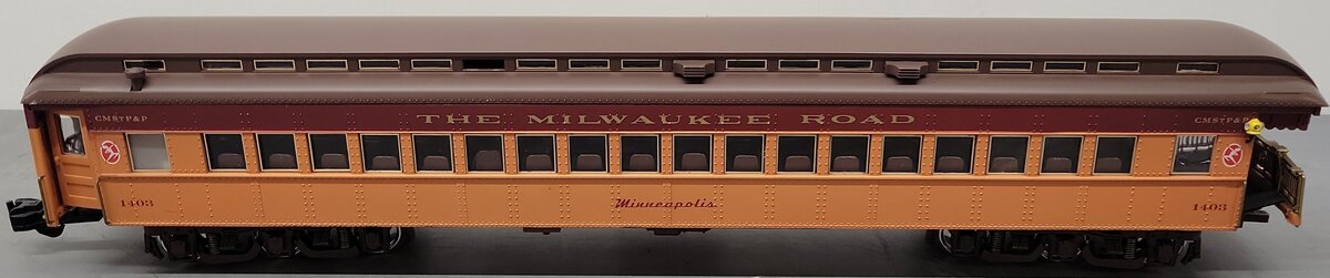 Aristo-Craft 31403 G Scale The Milwaukee Road Observation Car (Metal Wheels) VG