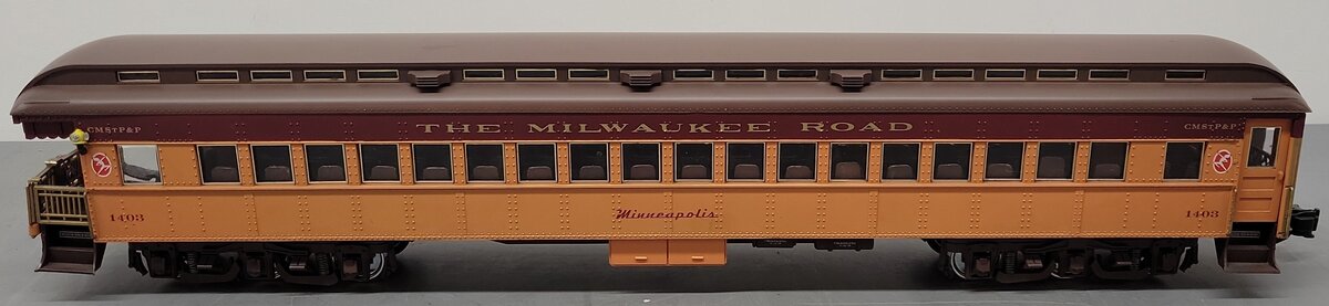 Aristo-Craft 31403 G Scale The Milwaukee Road Observation Car (Metal Wheels) VG