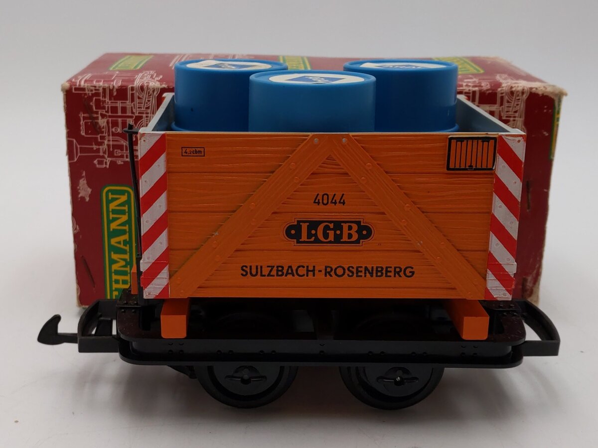 LGB 4044 G Sulzbach Rosenberg Short Wagon w/ 3 Barrels EX/Box