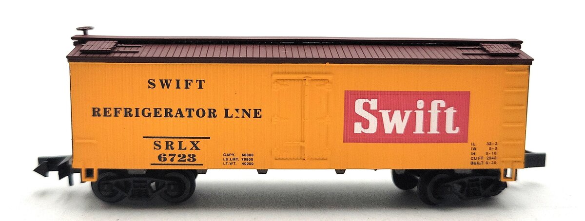 Roundhouse 86801 N Swift 36' Steel Underframe Meat Reefer #6723 LN/Box