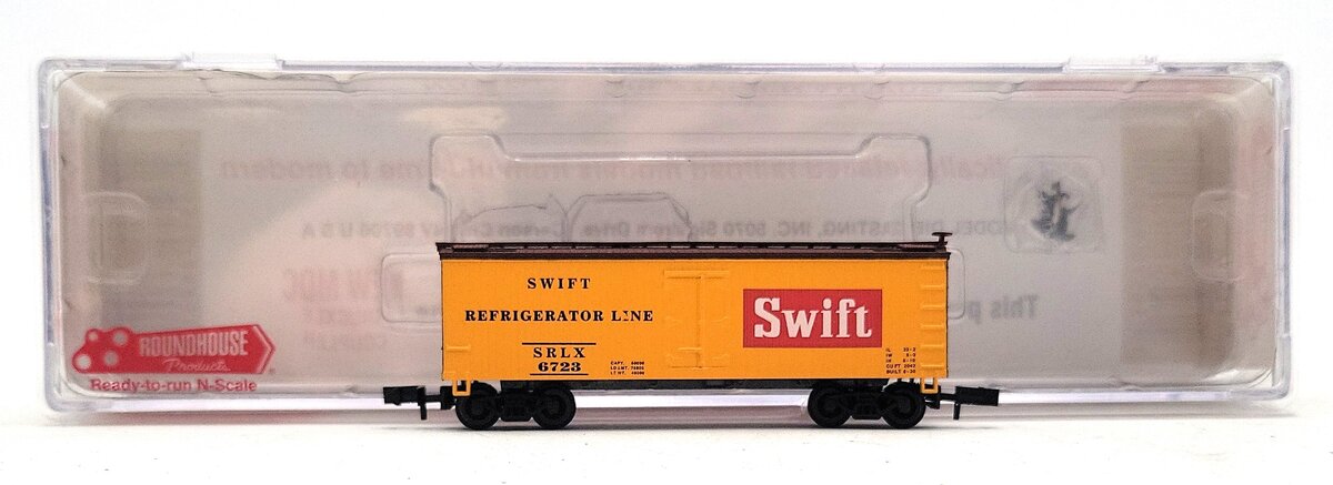 Roundhouse 86801 N Swift 36' Steel Underframe Meat Reefer #6723 LN/Box