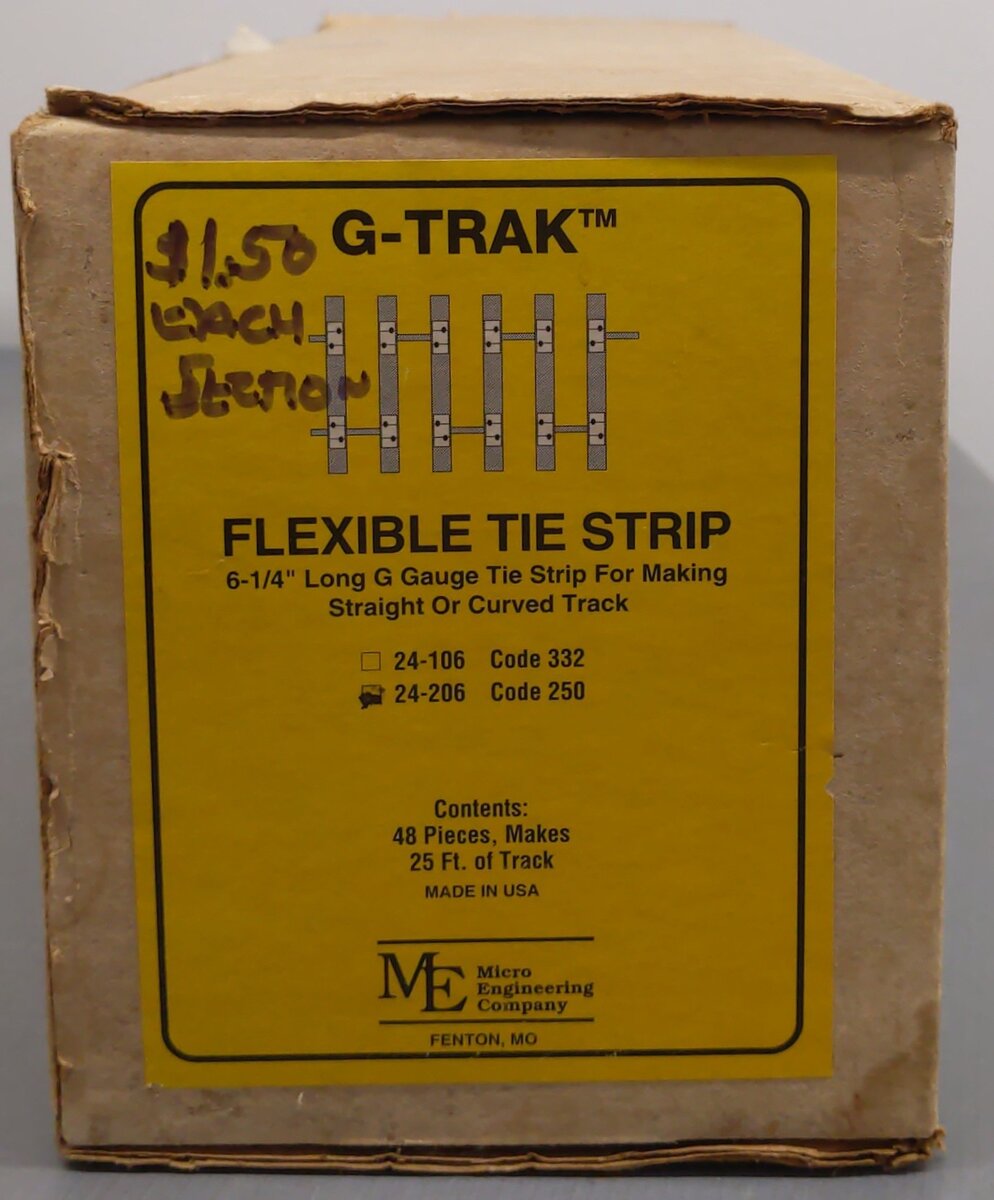 Micro Engineering 24-206 G G-Trak Code 250 Flexible Tie Strips [40] LN/Box