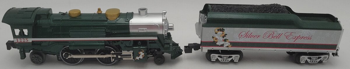 Lionel O Gauge Silver Bell Express Locomotive & Tender #1225 EX
