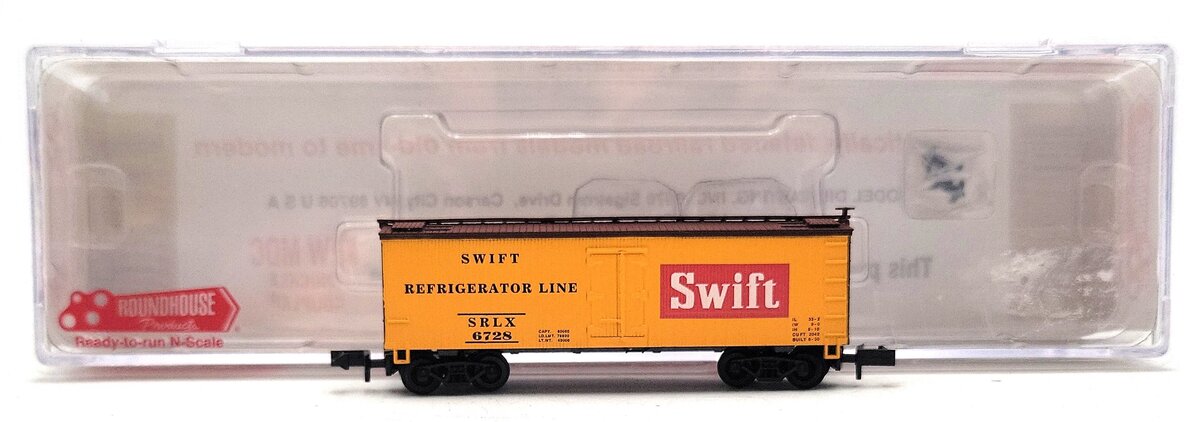 Roundhouse 86801 N Swift 36' Steel Underframe Meat Reefer #6728 LN/Box