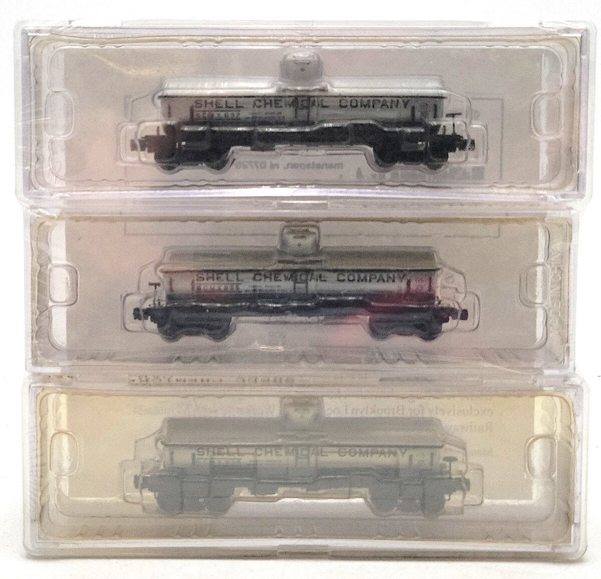 Brooklyn Locomotive Works BLW-1165-B3 N Scale Shell Chemical Tank Cars 3pk MT/Box