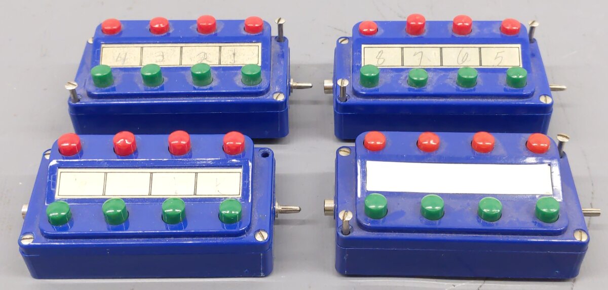 Marklin 7072 HO/Z Switch Control Panels (4) VG