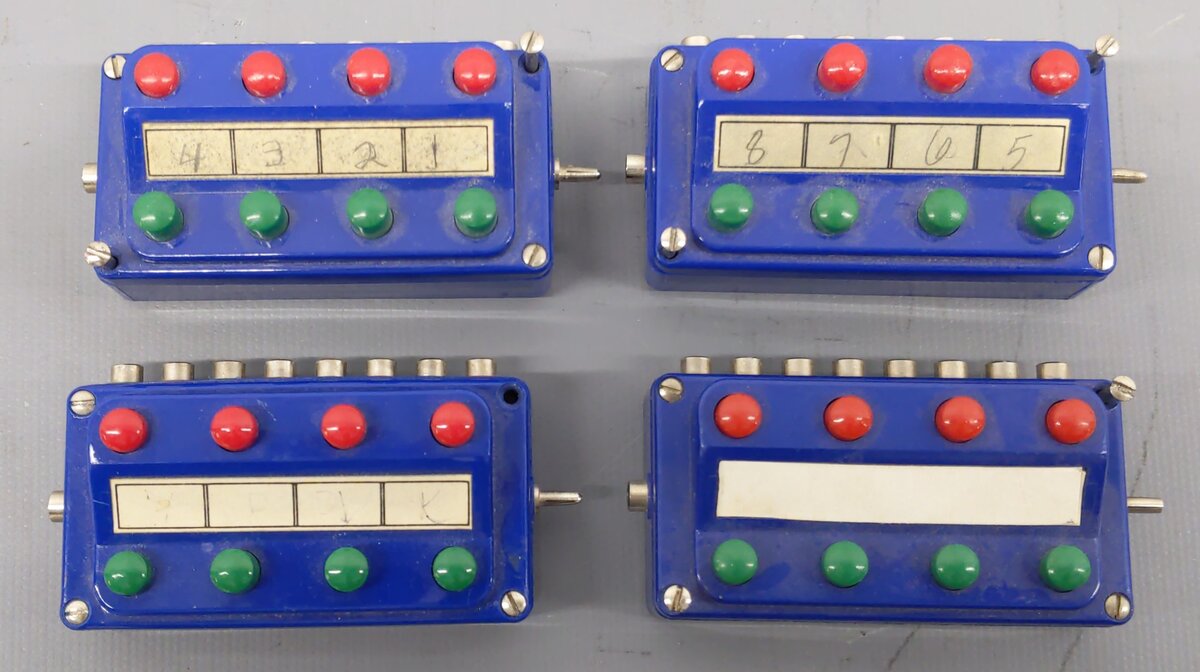 Marklin 7072 HO/Z Switch Control Panels (4) VG