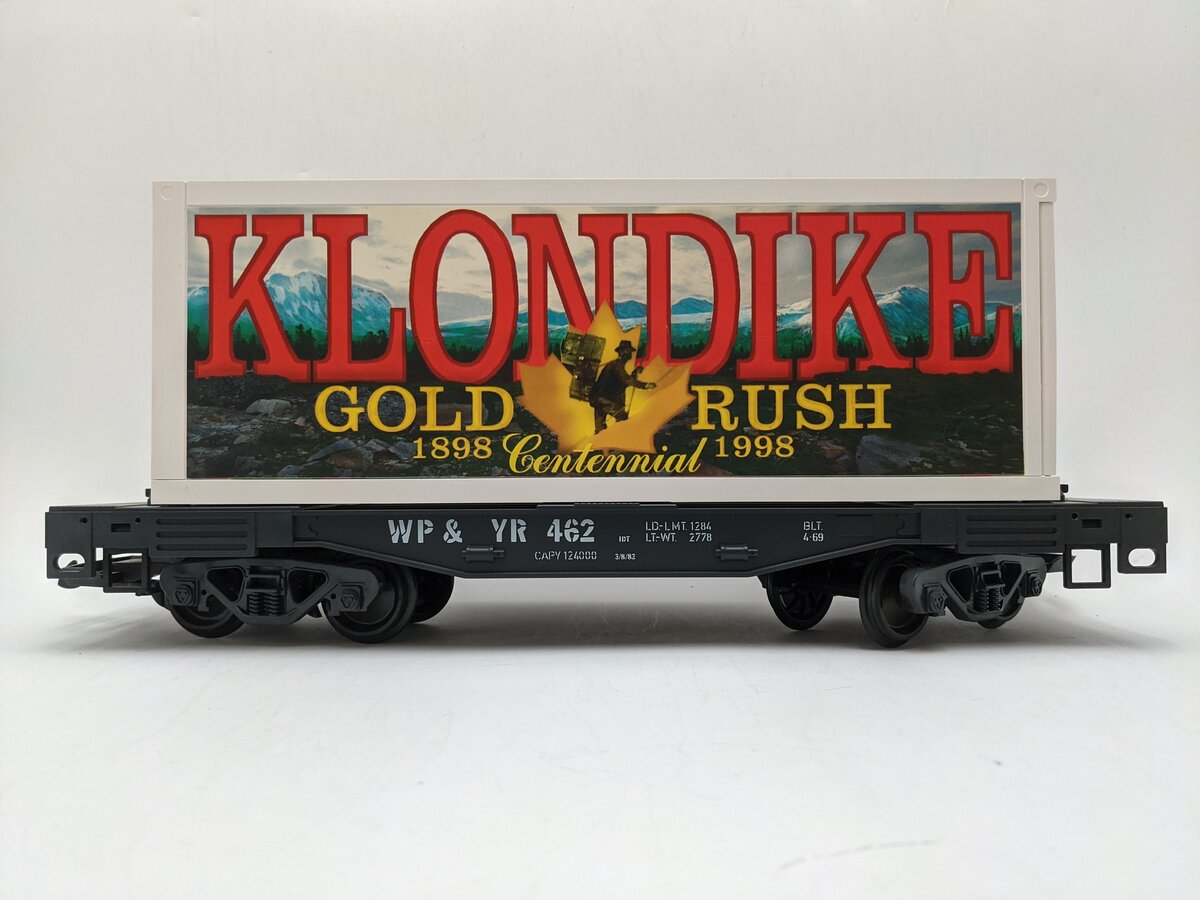LGB 42850 G White Pass Flatcar w/Container EX/Box