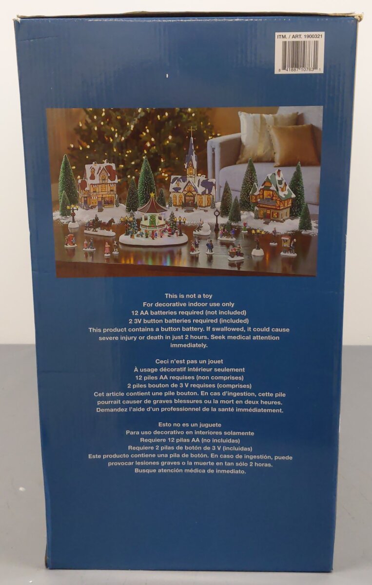 Costco 1900321 30 Piece Christmas Village w/Lighting & Music LN/Box