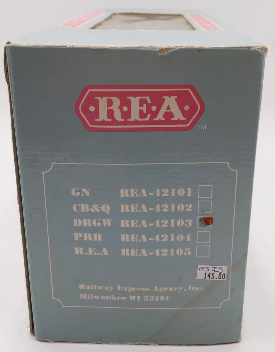 REA REA-42103 G Scale Denver & Rio Grande Western Caboose (Metal Wheels) LN/Box