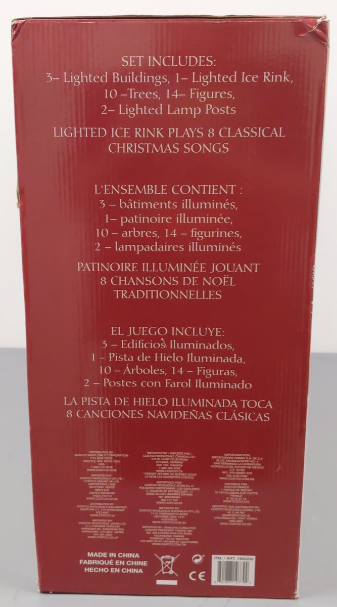 Costco 1900200 30 Piece Christmas Village w/Lighting & Music LN/Box