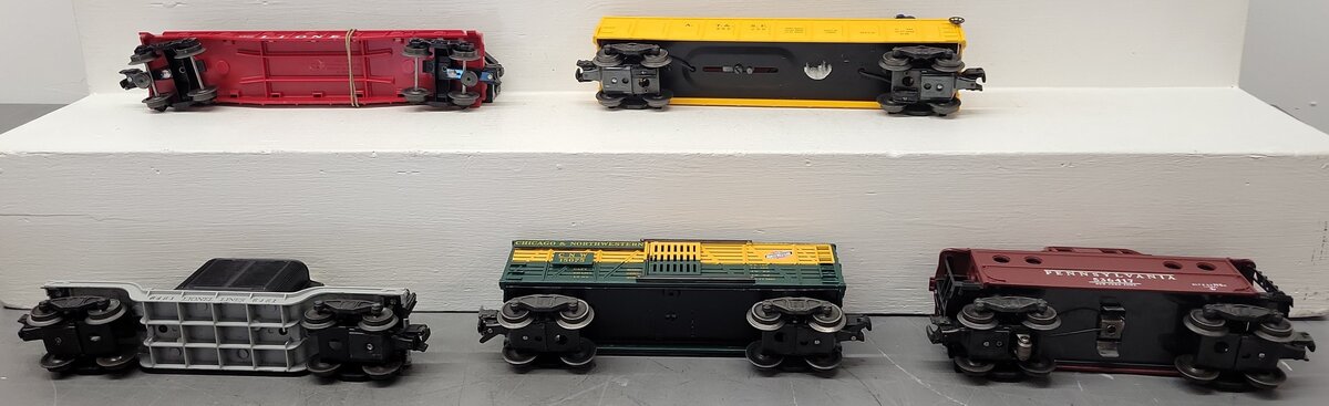 Lionel O Gauge Vintage Freight Cars #356250,15075,536417,6461,6802 [5] VG