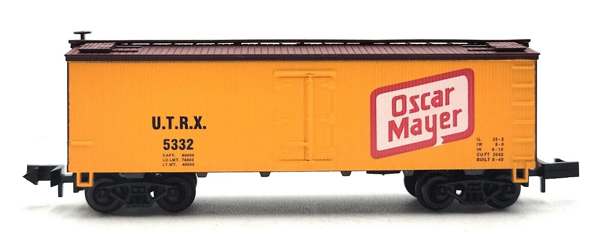 Roundhouse 86802 N Scale Oscar Mayer 36' Steel Underframe Reefer #5332 LN/Box