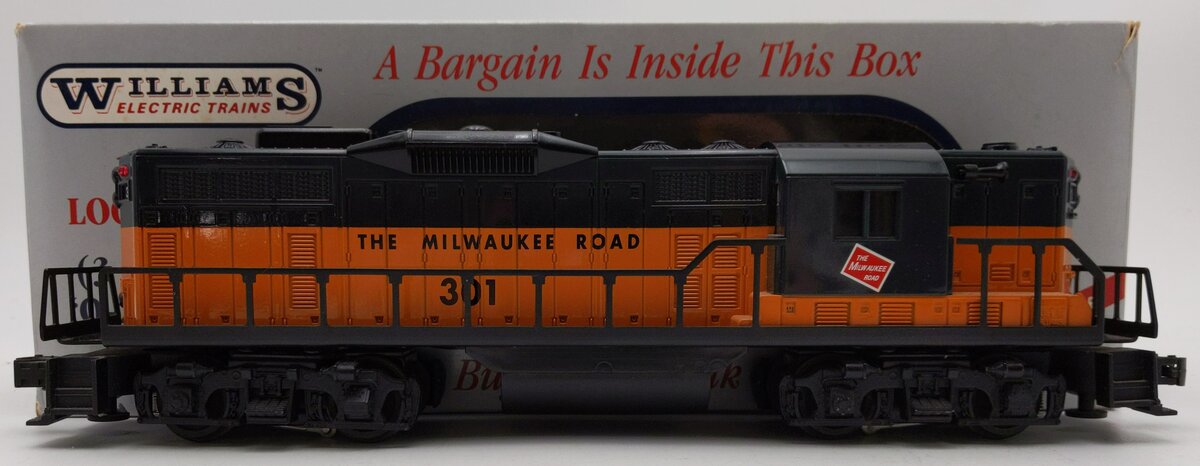 Williams O Gauge Milwaukee Road GP-9 Dummy Locomotive #301 EX/Box