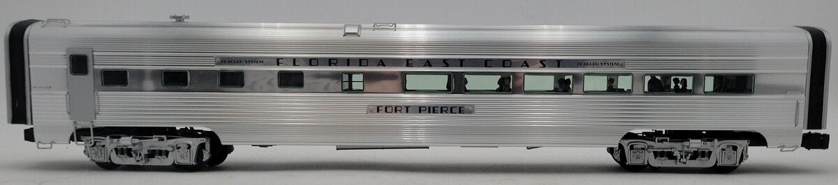 Lionel 6-25407 O Gauge FEC "Fort Pierce" Aluminum Diner Car w/ Stationsounds EX/Box