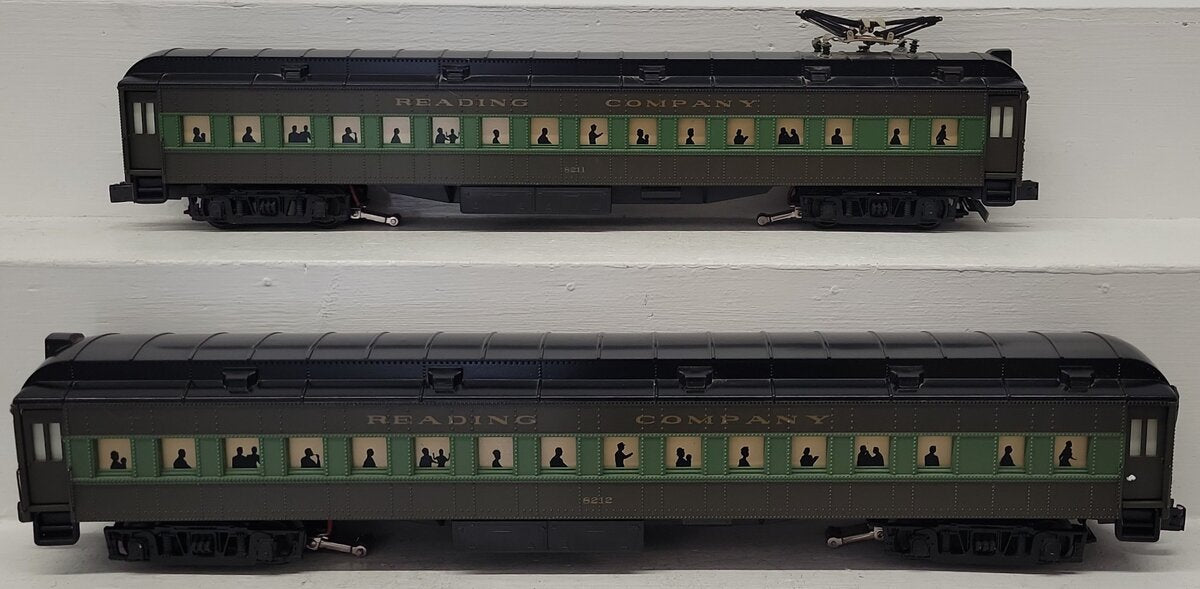 K-Line K2703 O Reading 18" Heavyweight Interurban Cars (Set of 2) - 3 Rail EX/Box