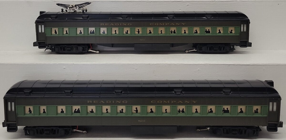 K-Line K2703 O Reading 18" Heavyweight Interurban Cars (Set of 2) - 3 Rail EX/Box