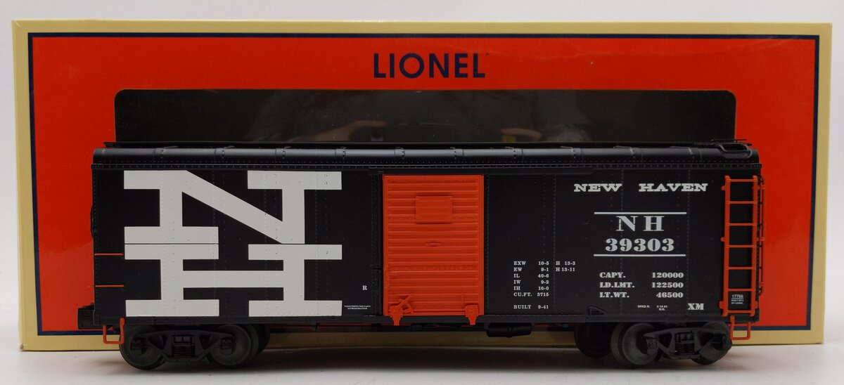Lionel 6-17766 O Gauge New Haven Boxcar Round Roof #39303 EX/Box