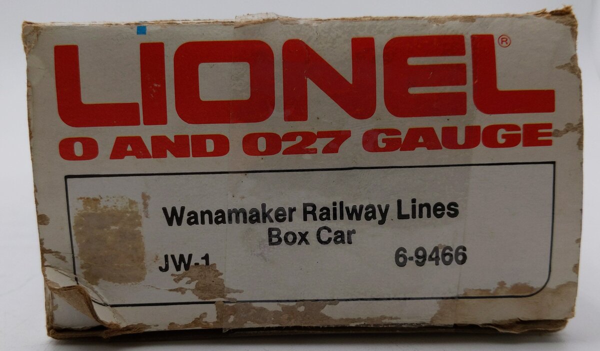 Lionel 6-9466 O Gauge Wanamaker Railway Lines Boxcar #9466 EX/Box