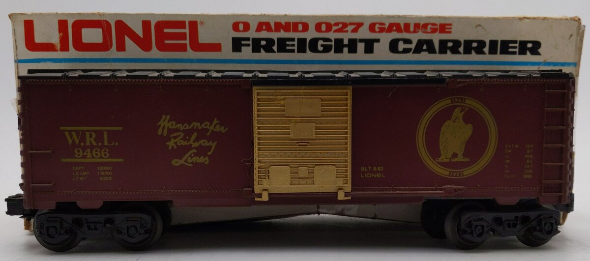 Lionel 6-9466 O Gauge Wanamaker Railway Lines Boxcar #9466 EX/Box