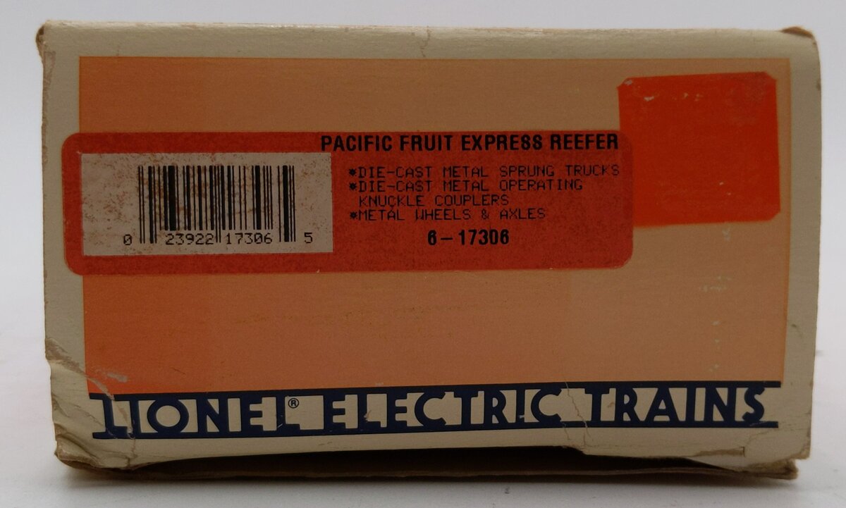 Lionel 6-17306 O Gauge Pacific Fruit Express Reefer Car #459401 EX/Box