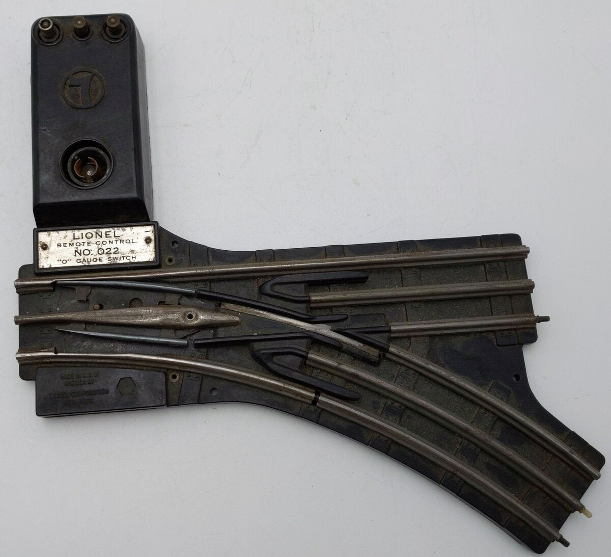 Lionel O22 Vintage Left Hand Remote Control Track Switch VG