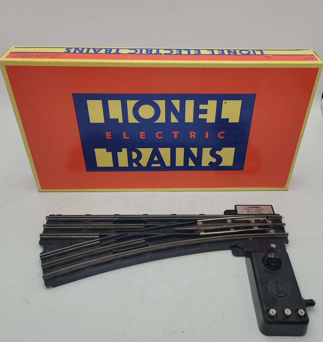 Lionel 6-5166 O Gauge Left Hand O72 Remote Switch/Turnout EX/Box