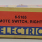 Lionel 6-5165 O72 Right Hand Remote Switch Turnout EX/Box