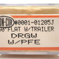 Con-Cor 0001-01205J N Scale DRGW Flat Car w/ PFE Trailer #20012 LN/Box