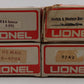 Lionel O Gauge Boxcars: 6-9701, 6-9708, 6-9742, 6-9771 [4] VG/Box