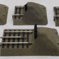 Lionel O Gauge Assorted Bumper Fastrack Sections [4] VG