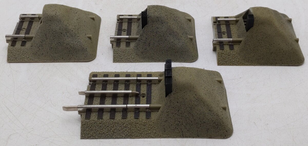 Lionel O Gauge Assorted Bumper Fastrack Sections [4] VG