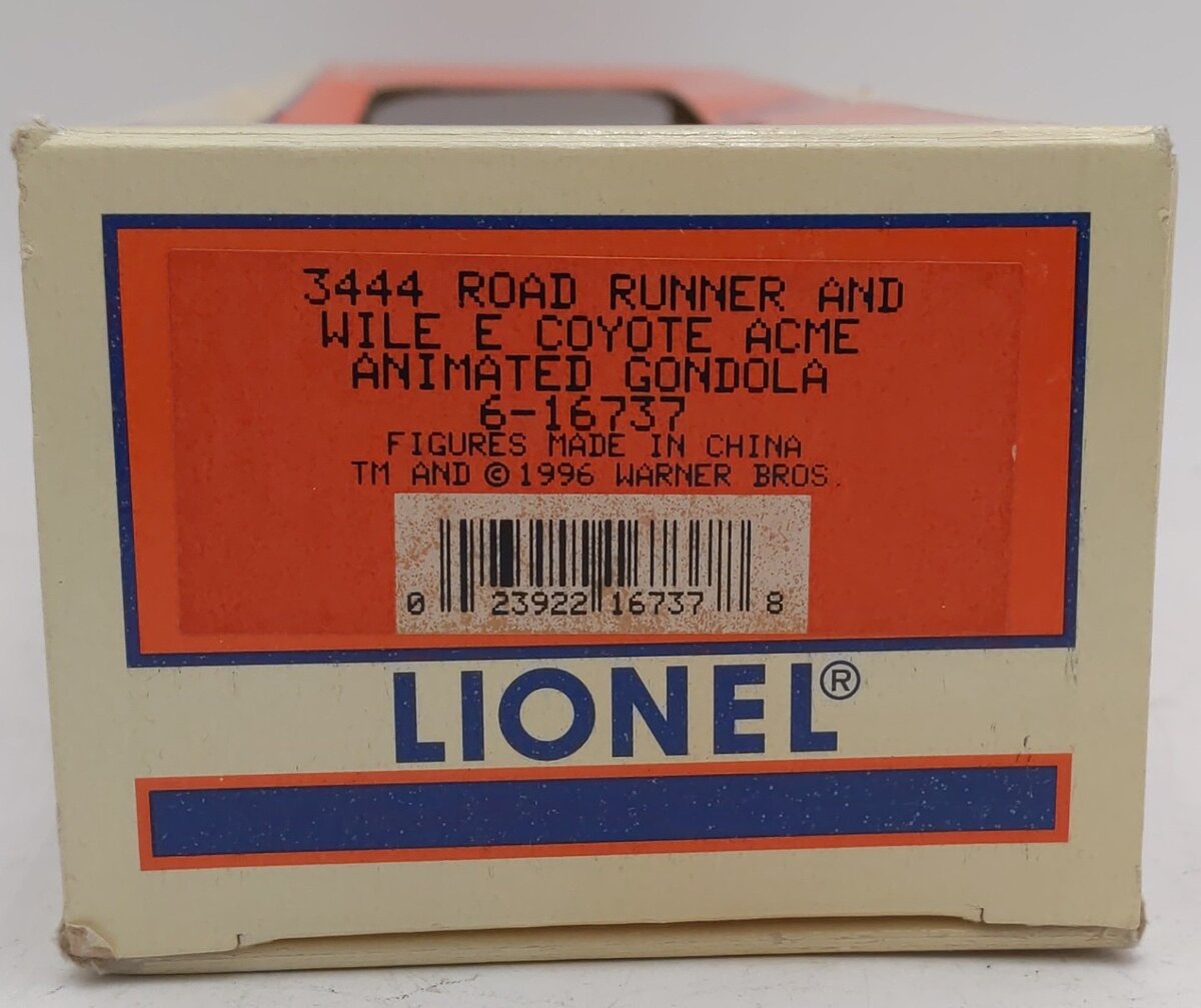 Lionel 6-16737 O WB Wile E. Coyote & Road Runner Acme Animated Gondola EX/Box