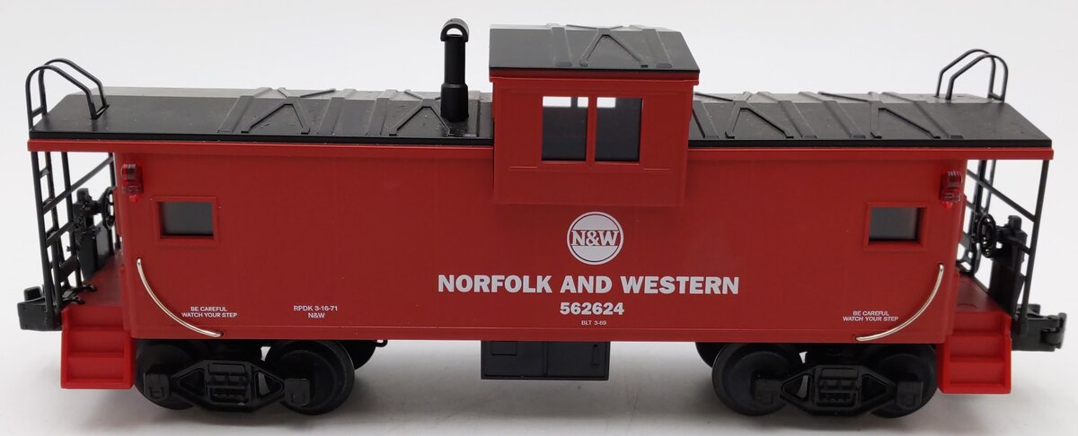 MTH 20-9103 O Norfolk and Western Extended Vision Caboose #562624 EX