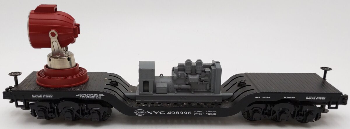 MTH 30-7936 O Gauge New York Central Searchlight Car #498996 EX