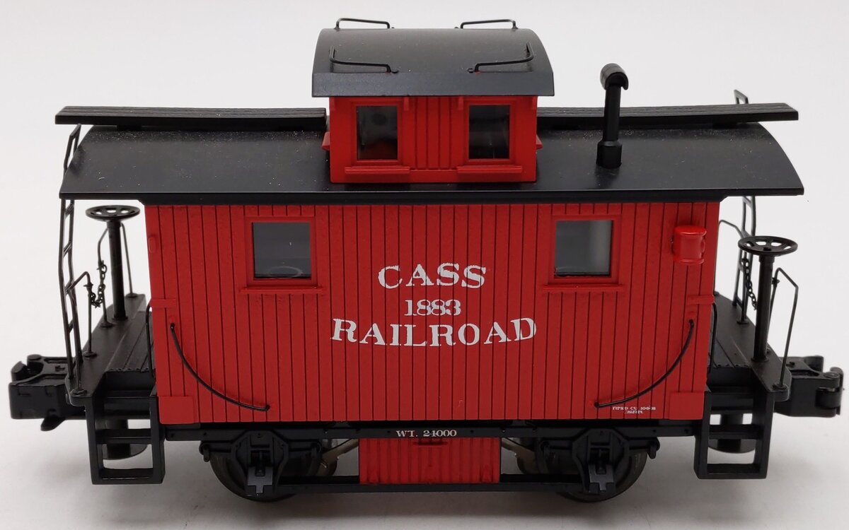 MTH 20-91209 O Gauge Cass Railroad Bobber Caboose #1883 EX