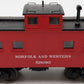 MTH 20-91128 O Gauge Norfolk & Western Center Cupola Steel Caboose #518393 EX
