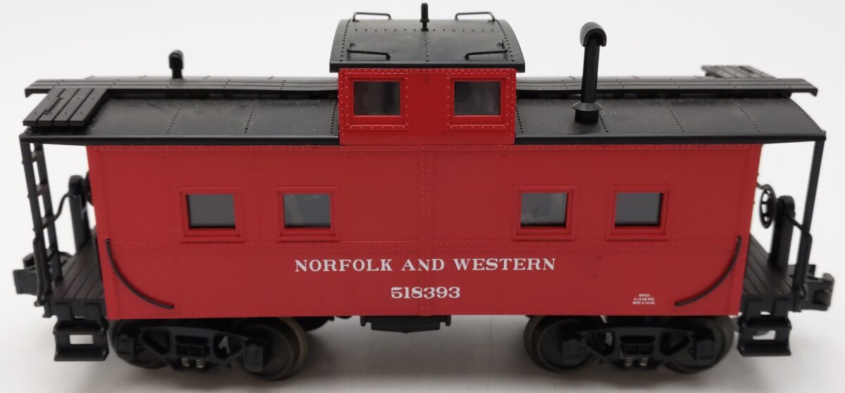 MTH 20-91128 O Gauge Norfolk & Western Center Cupola Steel Caboose #518393 EX