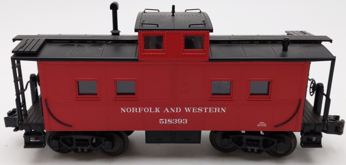 MTH 20-91128 O Gauge Norfolk & Western Center Cupola Steel Caboose #518393 EX