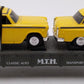 MTH 30-7625 O Gauge MTH Auto Transport Flatcar w/ Ertl Checker Cabs #1959 EX