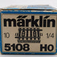 Marklin 5108 HO 1/4 Straight Track Sections (Box of 10) VG/Box