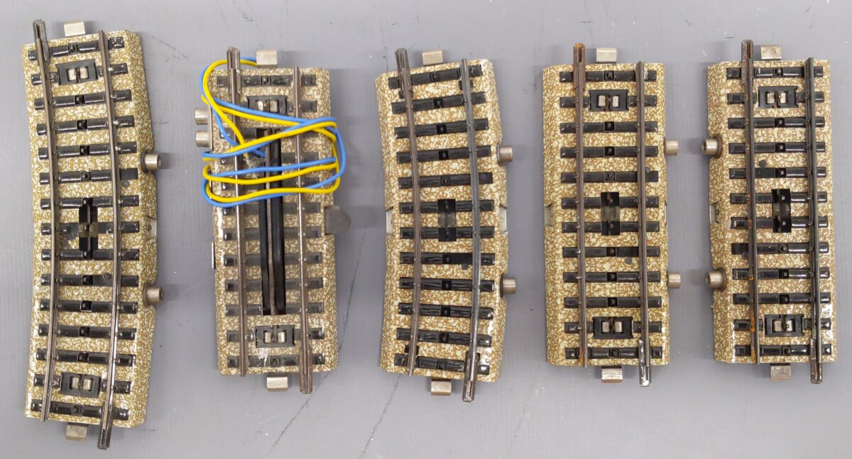 Marklin HO Scale M Track Assorted Control Track Sections [5] VG/Box