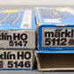 Marklin HO Scale M Track Assorted Control Track Sections [5] VG/Box