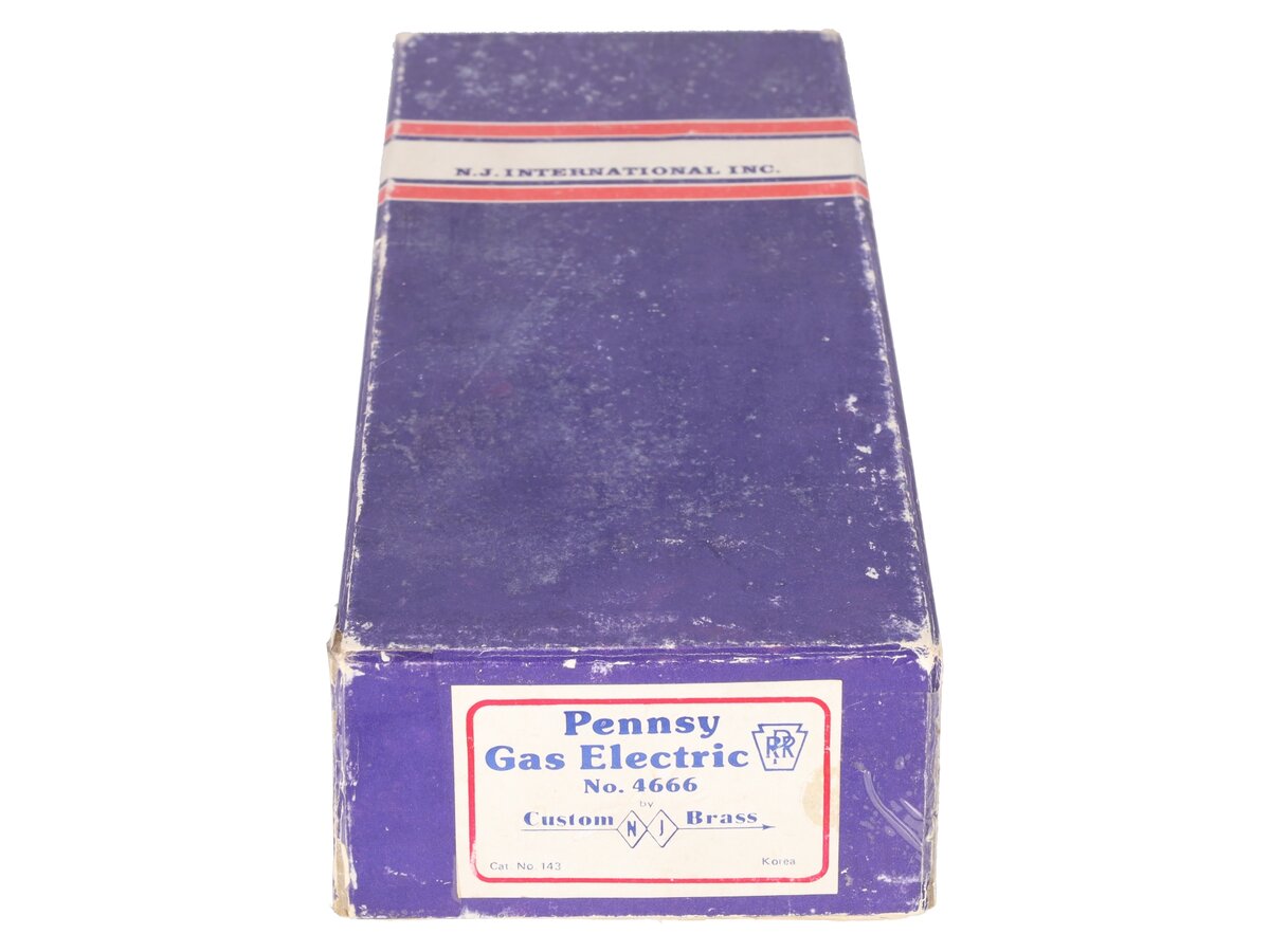 Custom NJ Brass 143 HO Scale BRASS Pennsylvania Gas Electric #4666 -Painted/Box